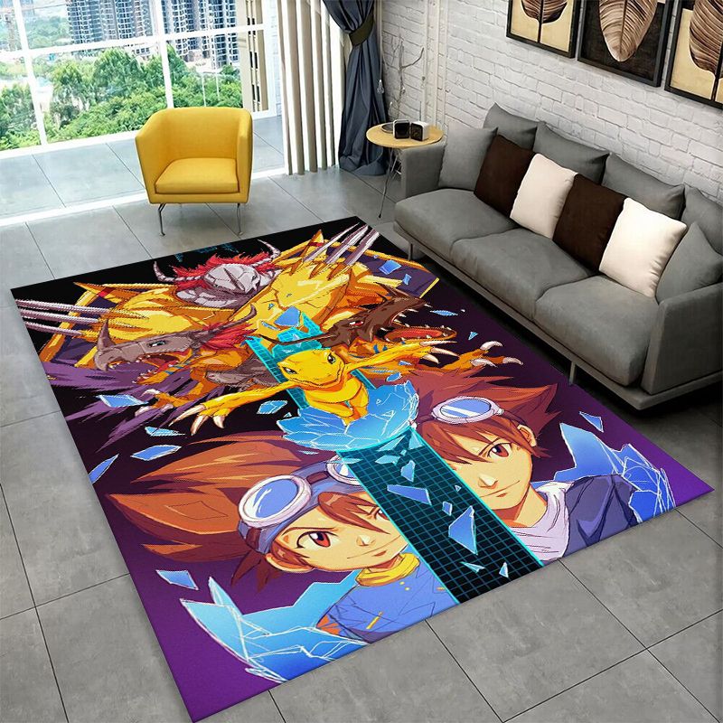 Outdoor Adventure For Kids - Digimon Adventure Angewomon Agumon Cartoon Carpet