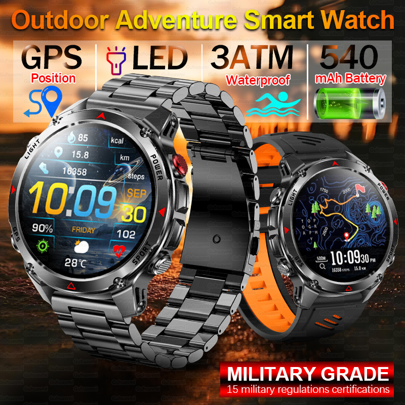 Outdoor Adventure World - Military Professional Swim Sport Smartwatch Men