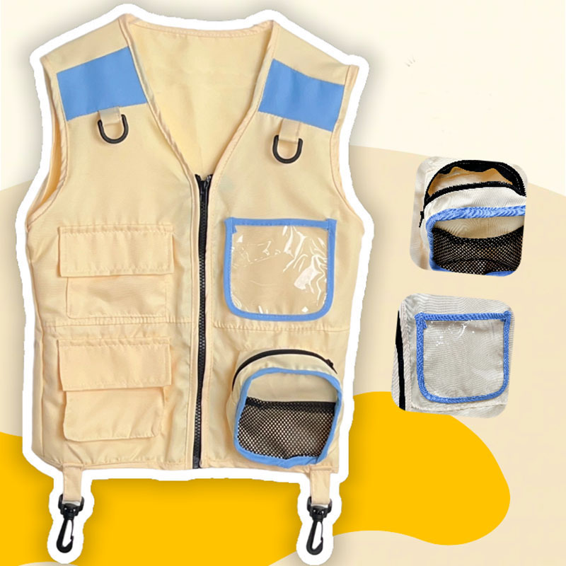 Outdoor Adventure For Kids - Children Explorer Vest Pretend Play Cosplay