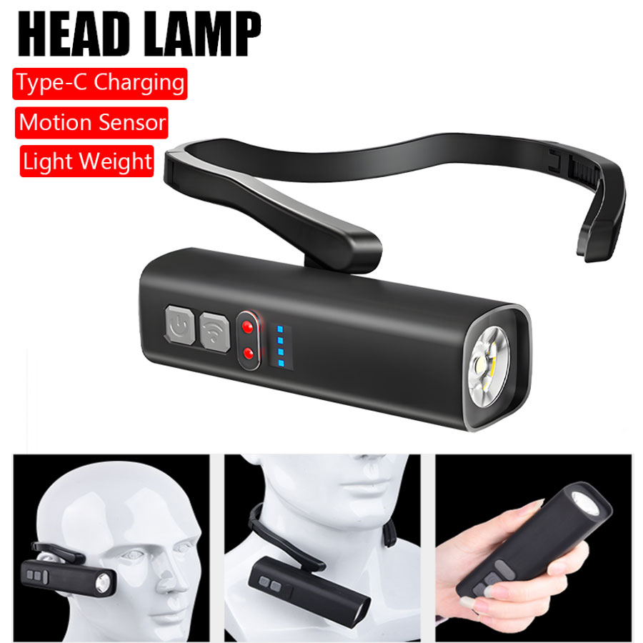 Headlamp Waterproof Rechargeable - Super Bright Ear Clip Headlamp USB