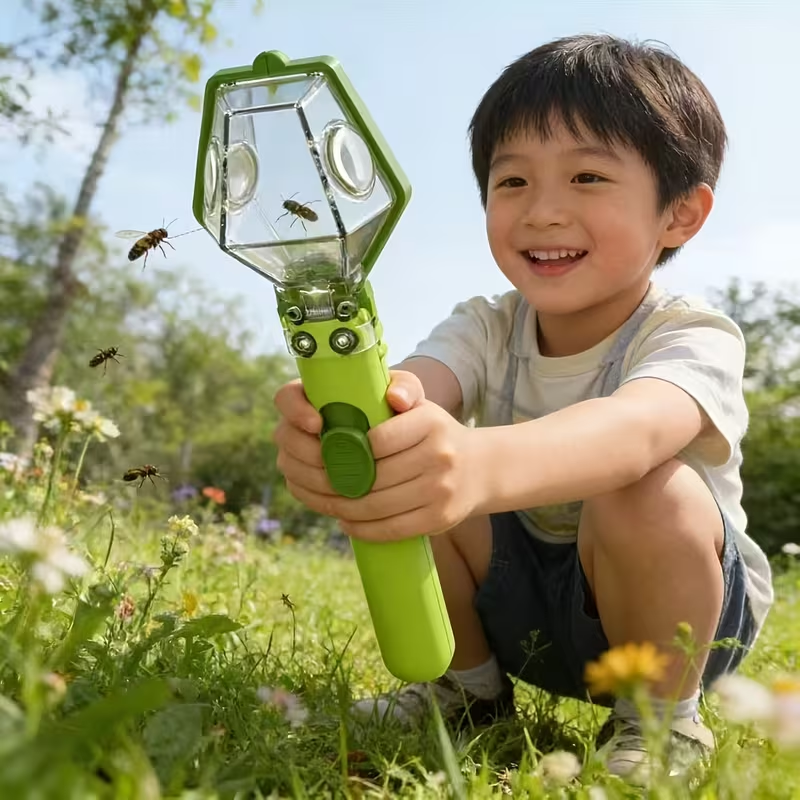 Outdoor Adventure Educator - 1pc Handheld Insect Catcher With 6X