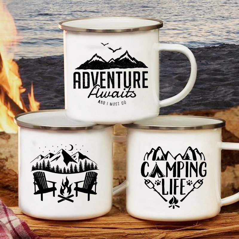 Outdoor Adventure Friends - Adventure Awaits Camping Mugs Happy Campers