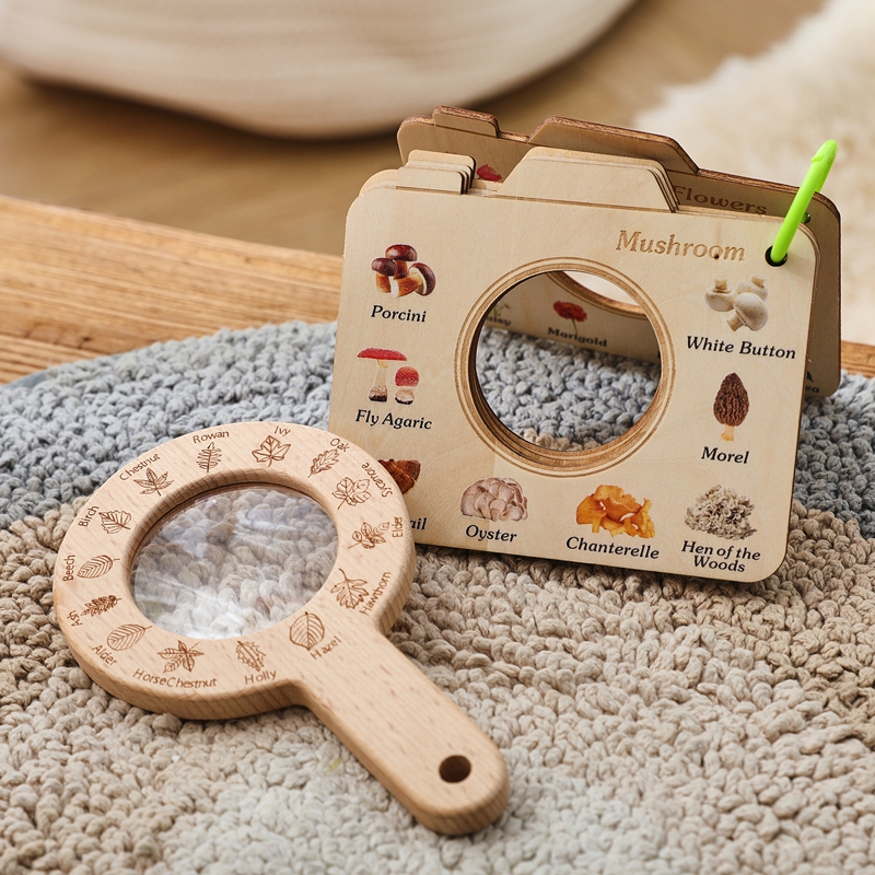 Outdoor Adventure Educator - Wooden Magnifying Glass Outdoor Toy Montessori