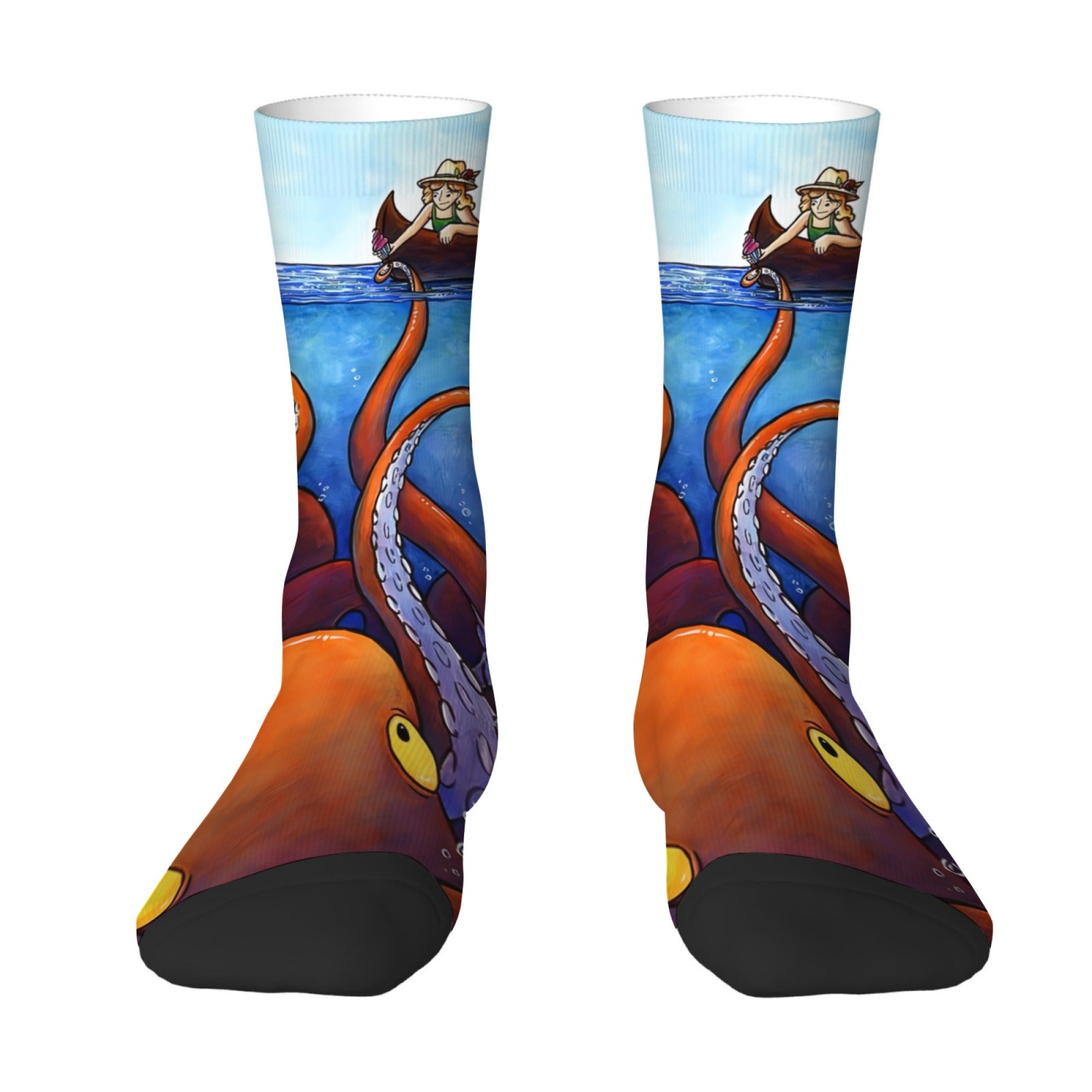 Outdoor Adventure Youtube - Ocean Adventure Print Socks Soft Comfortable