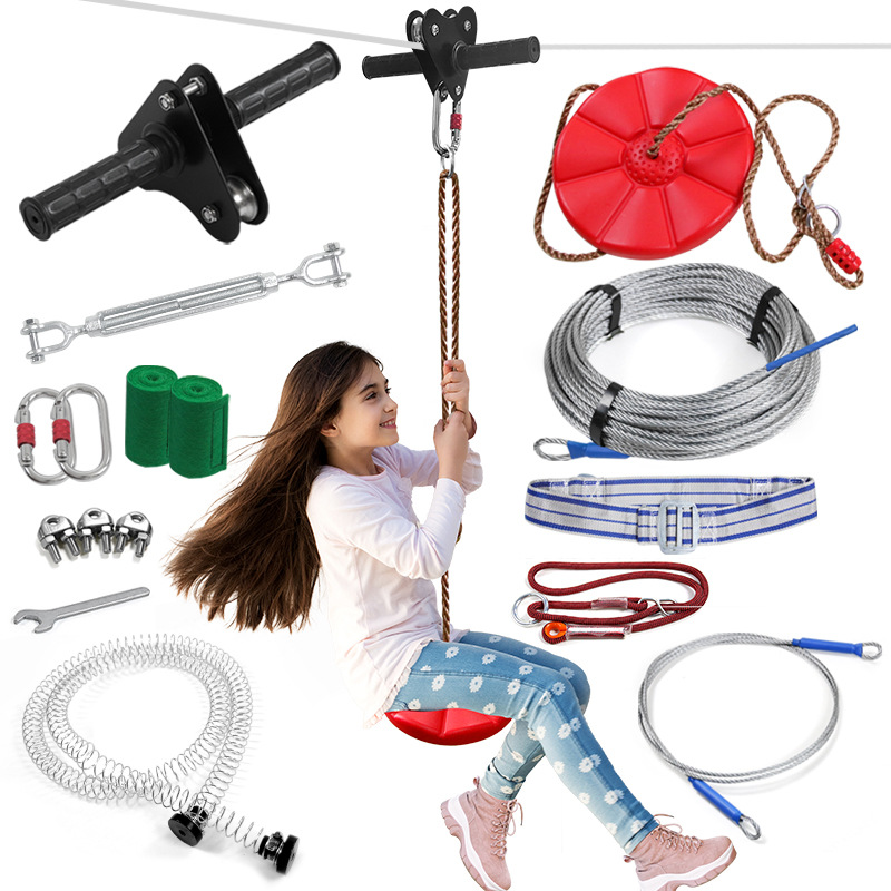 Outdoor Adventure Ziplines & Waterfall Puerto Vallarta - Kids Zipline Kit with Disc Swing