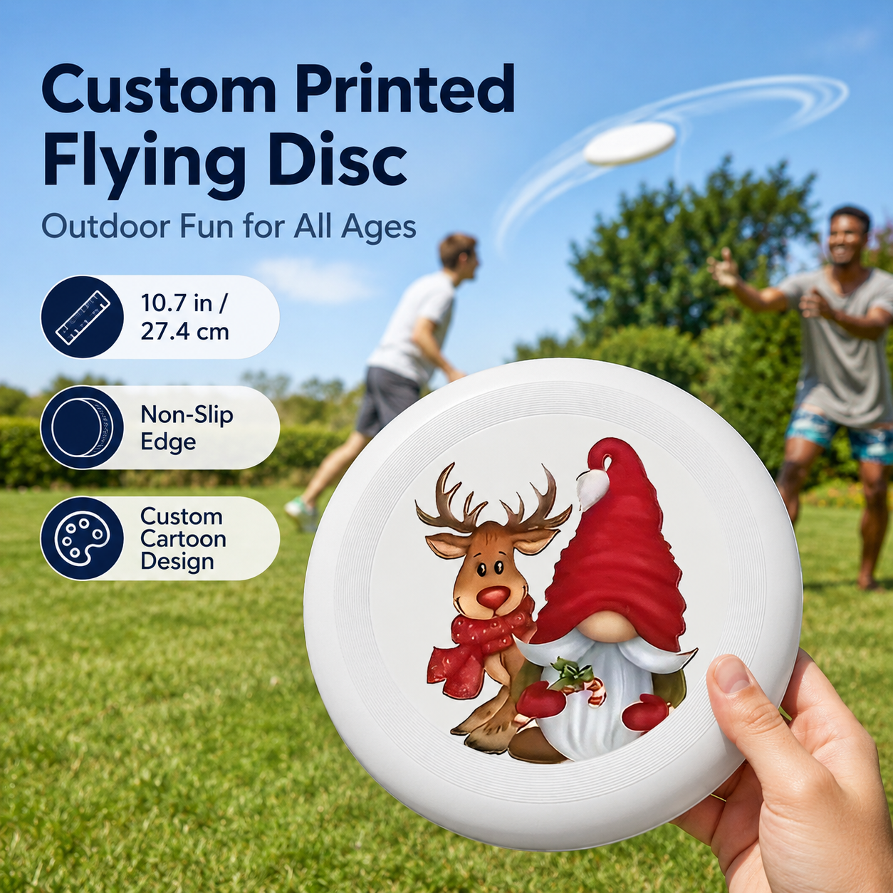 Outdoor Adventure Trips - Durable Plastic Frisbee –Customizable Ultimate Frisbee