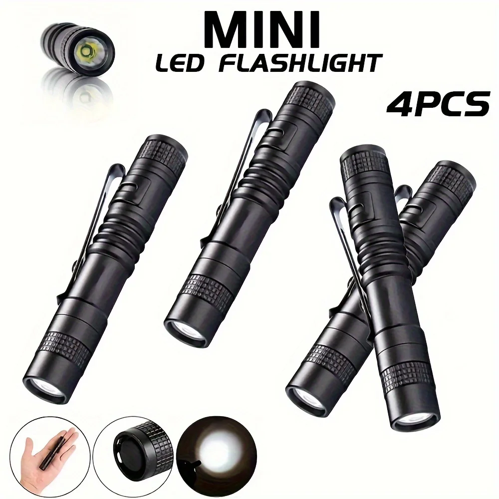 Outdoor Adventure Trips - 1-4PCS Mini Portable LED Pen Light