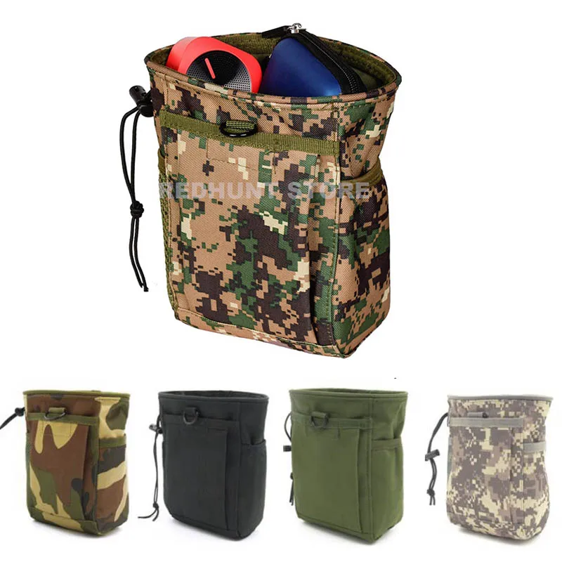 Chalk Bag Bouldering - Tactical Molle Drawstring Magazine Dump Pouch