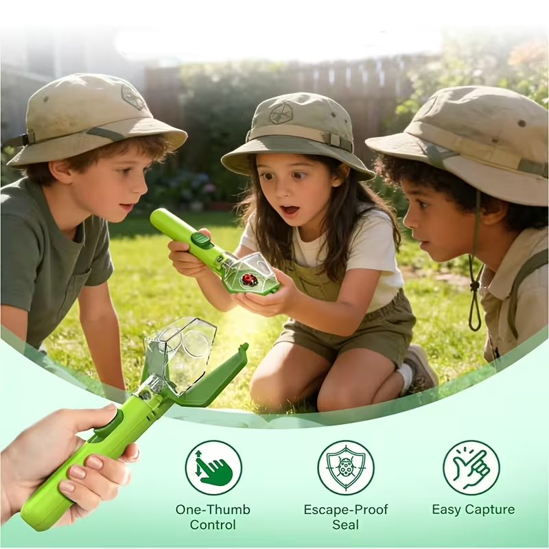 Outdoor Adventure Educator - 1pc Handheld Insect Catcher With 6X