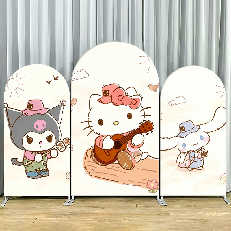 Outdoor Adventure Friends - 2D Flat Arch Backdrop Cover Single