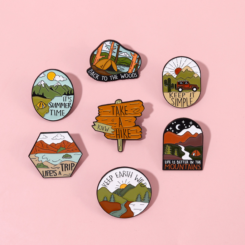 Outdoor Adventure Friends - Camping Outdoors Enamel Pins Custom Wild