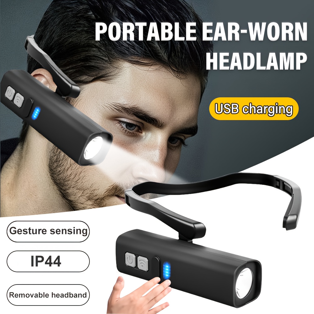 Headlamp Waterproof Rechargeable - 2025 Ear Clip Headlamp– Bright LED