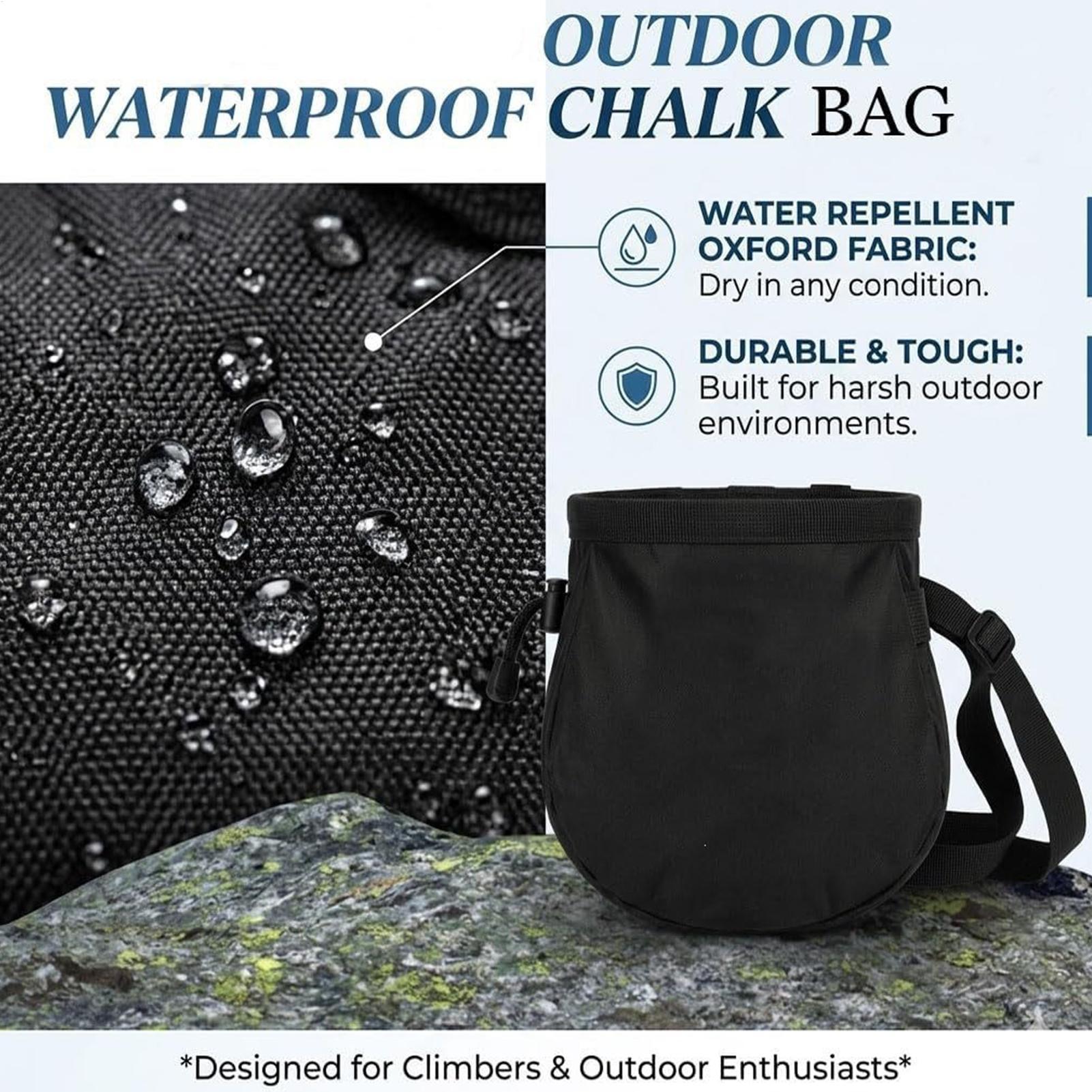 Rock Climbing Chalk Bag Waterp - Chalk Bag Bouldering 评论和价格