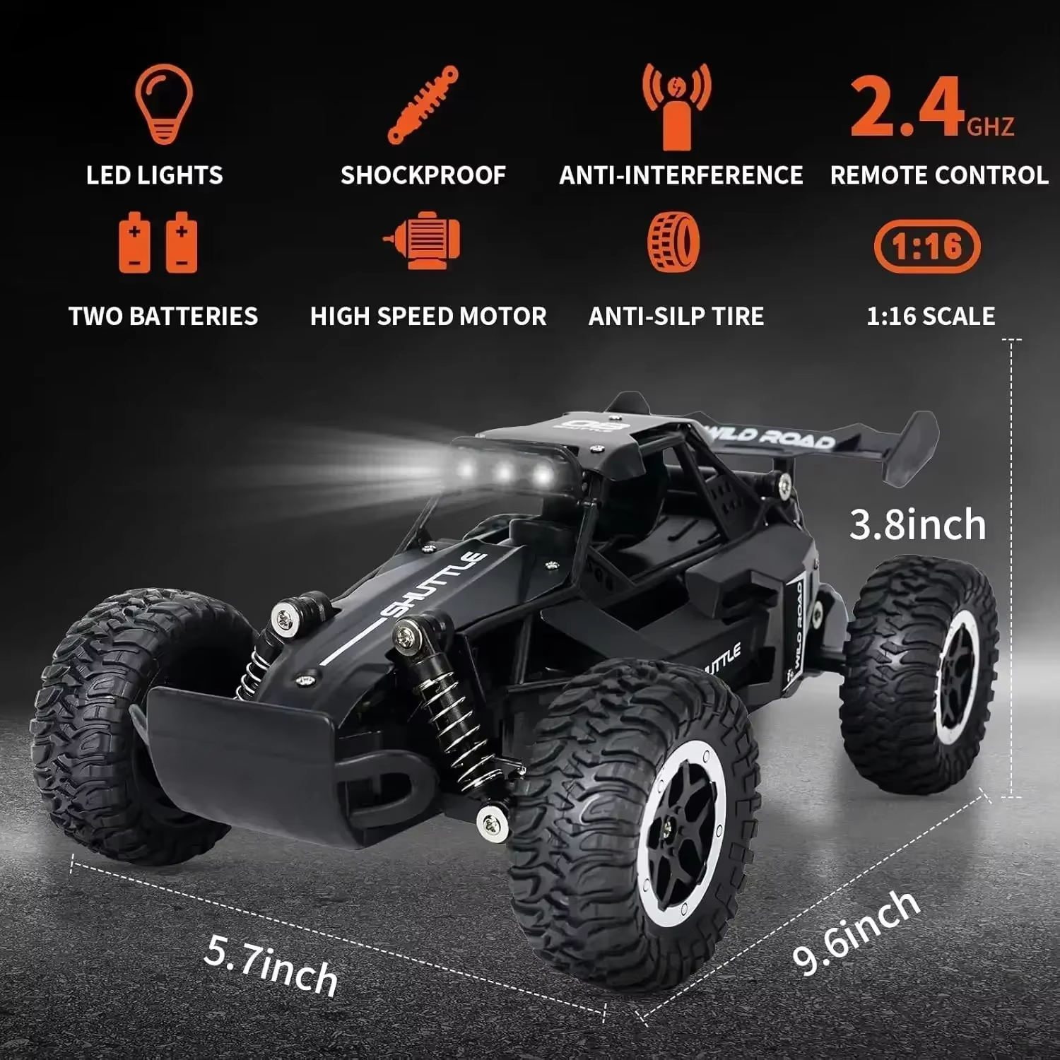1:16 RC Car All Terrain Monste - Outdoor Adventure Experiences 评论和价格
