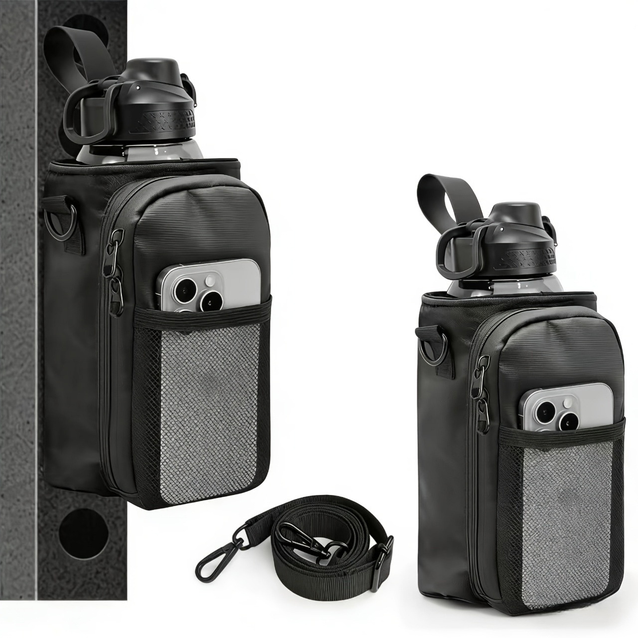 Adjustable Magnetic Water Bott - Chalk Bag Bouldering 评论和价格