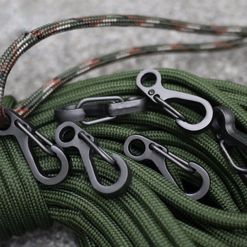 10Pcs/lot Mini Carabiner Parac - Outdoor Adventure Backpack 评论和价格