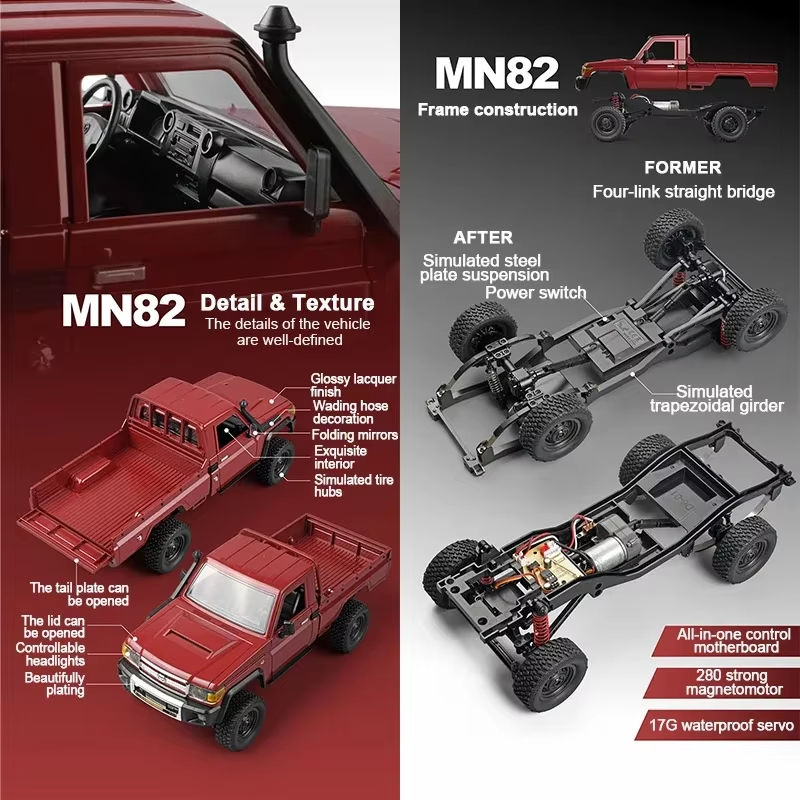 MN82 4WD Off-road Rc Car With  - Outdoor Adventure Experiences 评论和价格