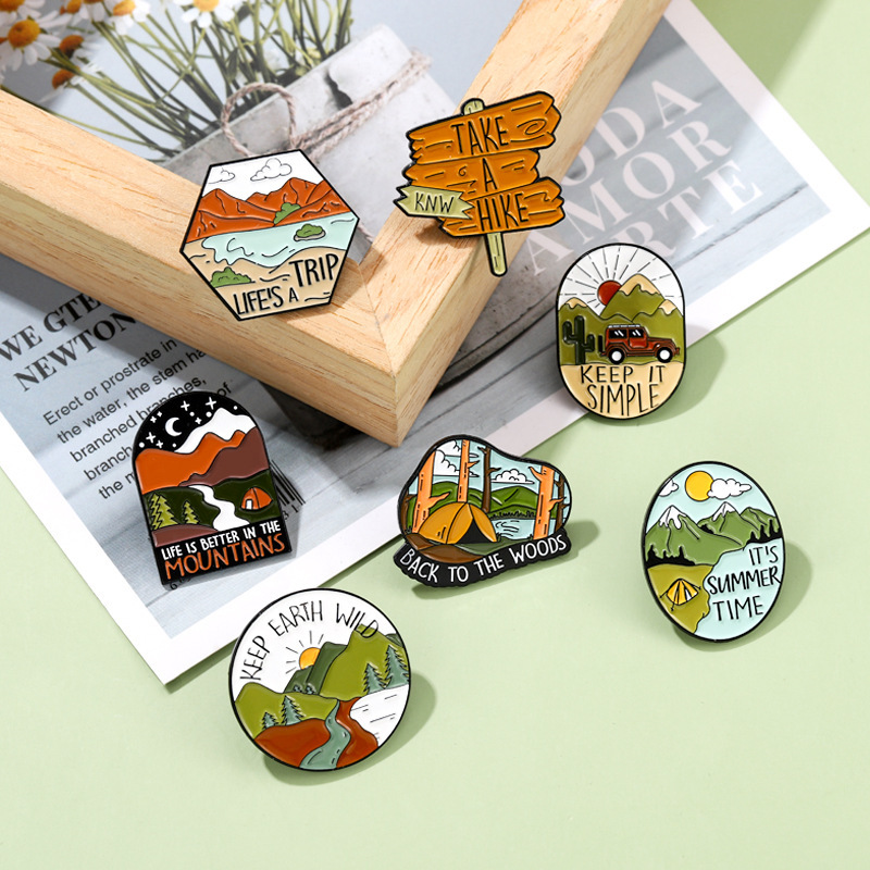 Outdoor Adventure Enamel Pins  - Outdoor Adventure Friends 评论和价格