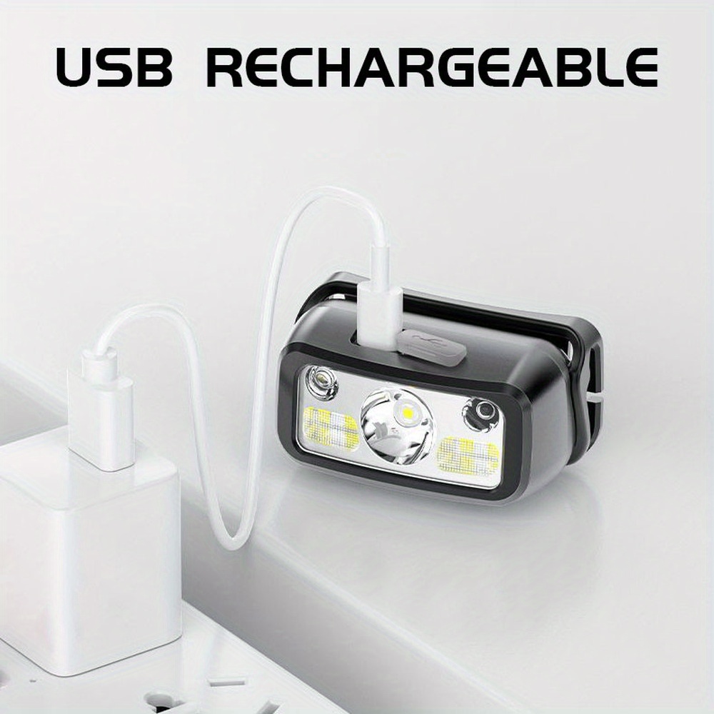 Powerful COB LED Sensor Headla - Headlamp Waterproof Rechargeable 评论和价格