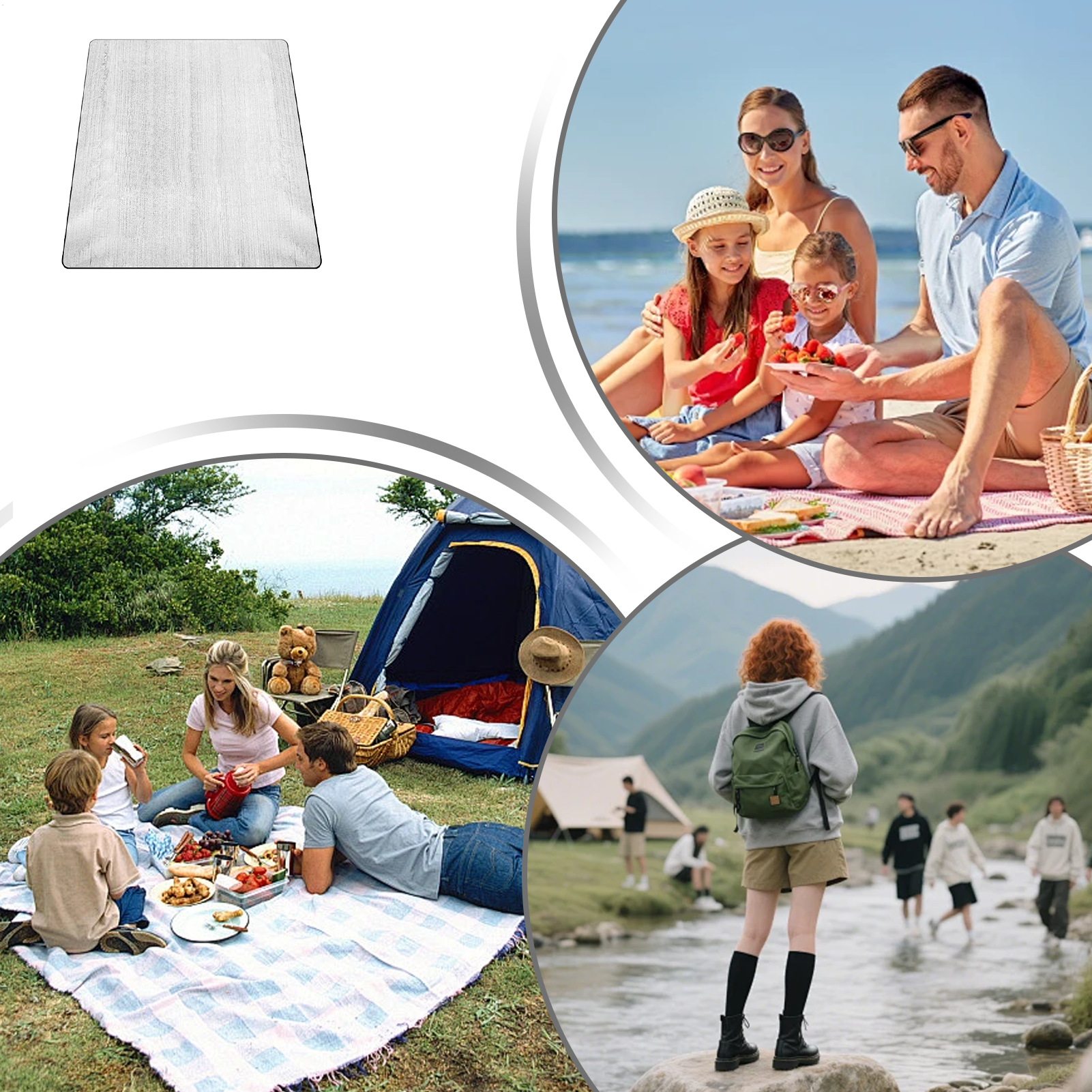 Sleeping Mat Camping 6.5x6.5ft - Outdoor Adventure Backpack 评论和价格