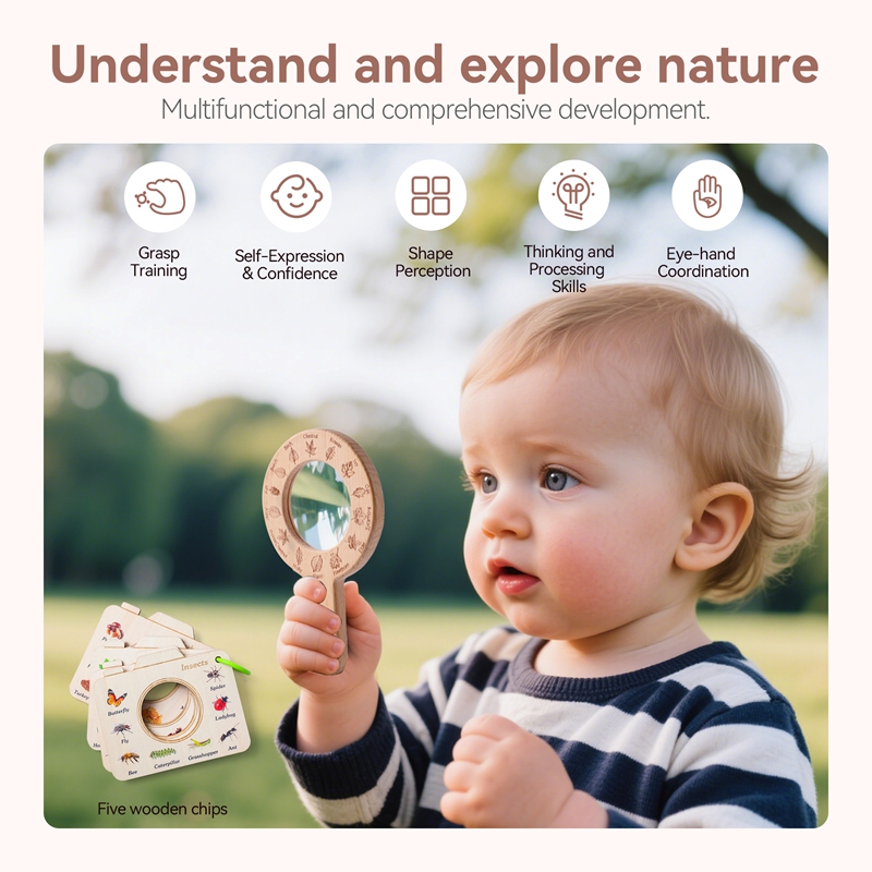 Wooden Magnifying Glass Outdoo - Outdoor Adventure Educator 评论和价格