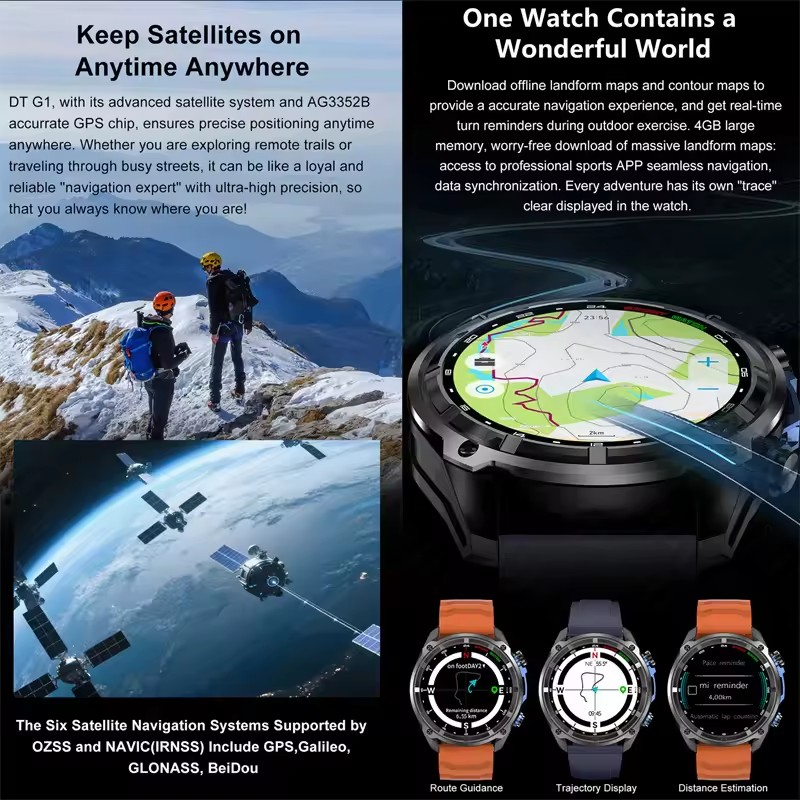 New Adventure GPS Men Smart Wa - Outdoor Adventure World 评论和价格