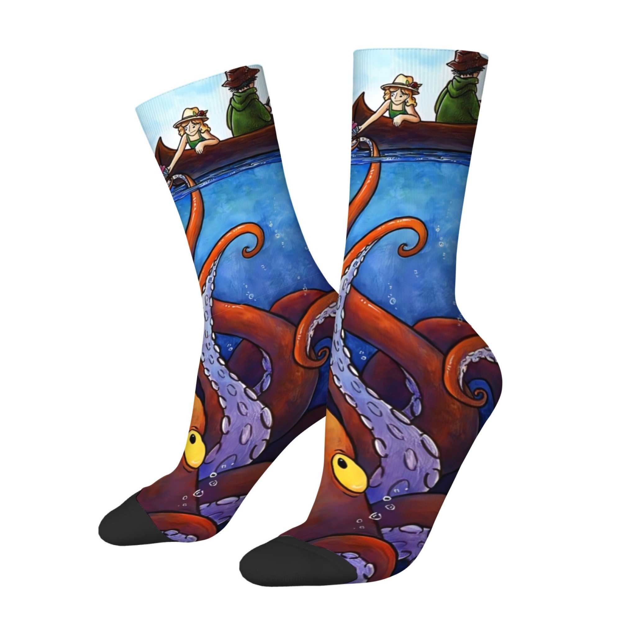 Ocean Adventure Print Socks So - Outdoor Adventure Youtube 评论和价格