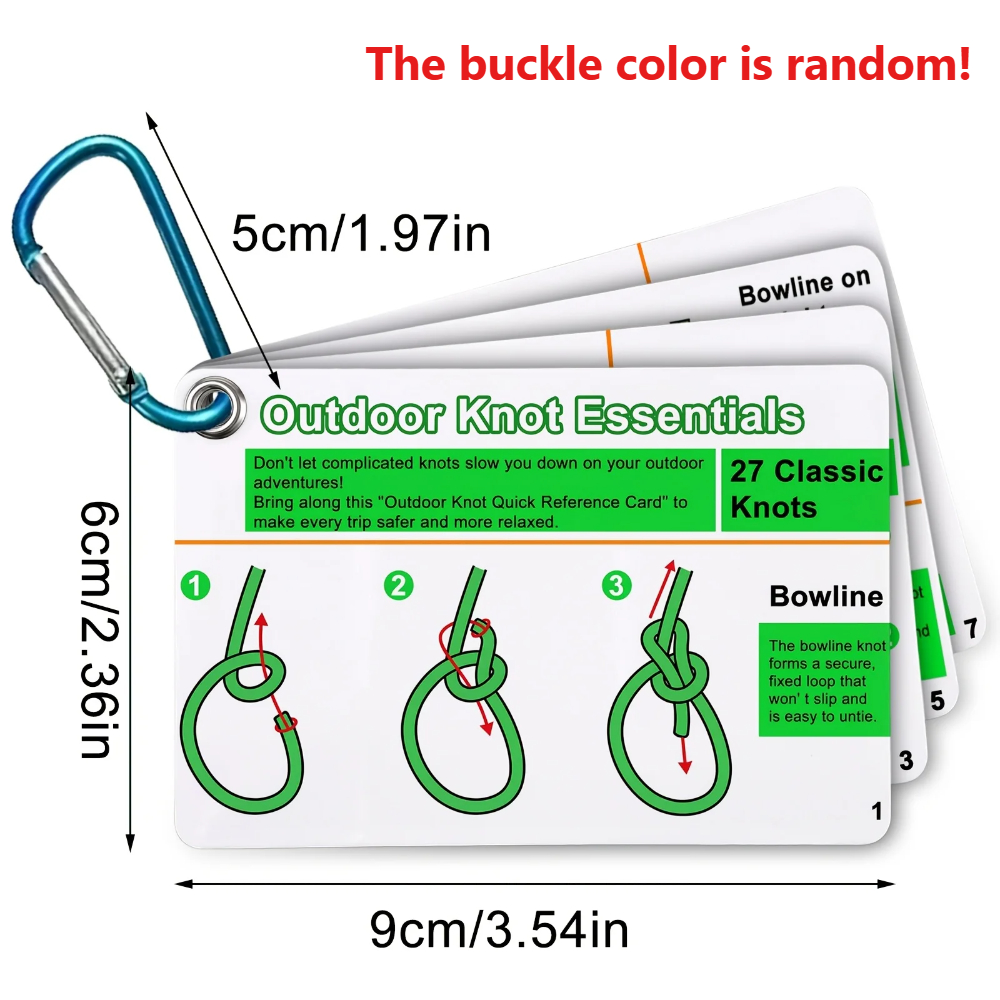 Outdoor Knot Tying Guide Cards - Outdoor Adventure Guide 评论和价格