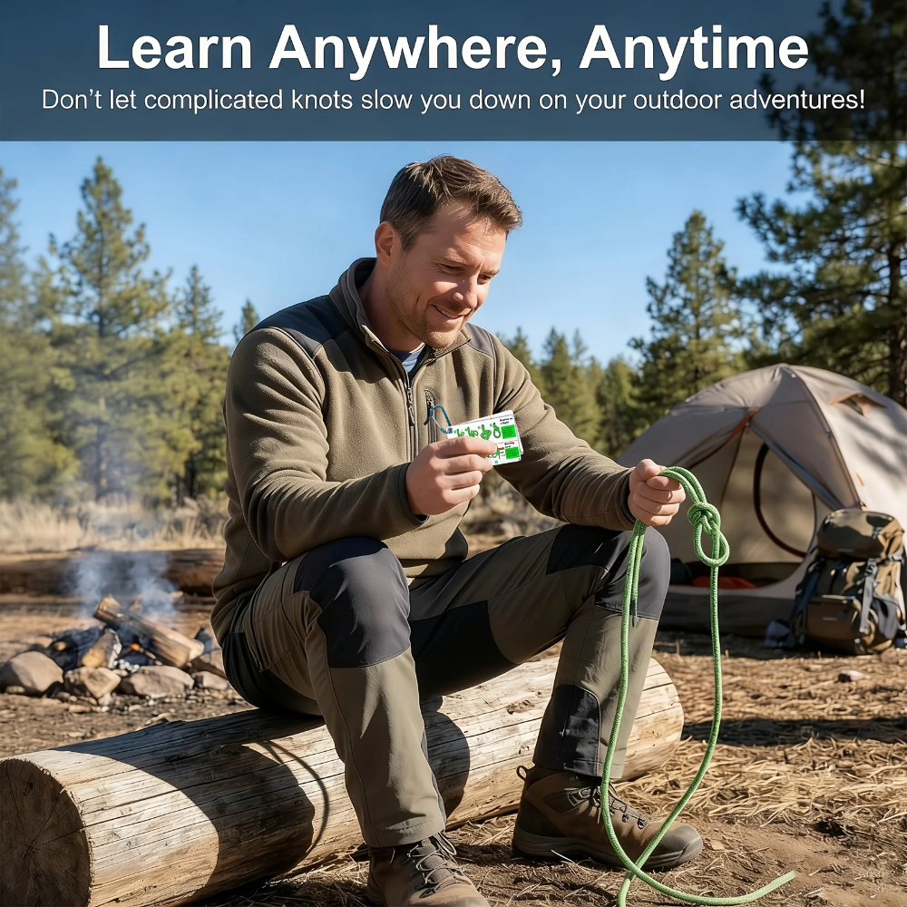 Outdoor Knot Tying Guide Cards - Outdoor Adventure Guide 评论和价格