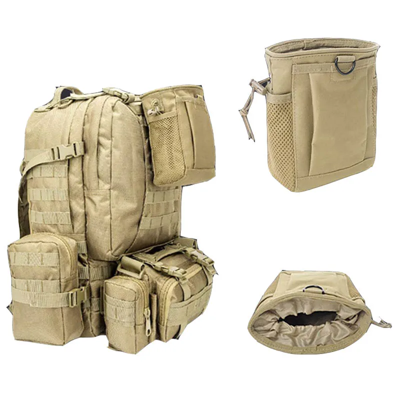 Tactical Molle Drawstring Maga - Chalk Bag Bouldering 评论和价格