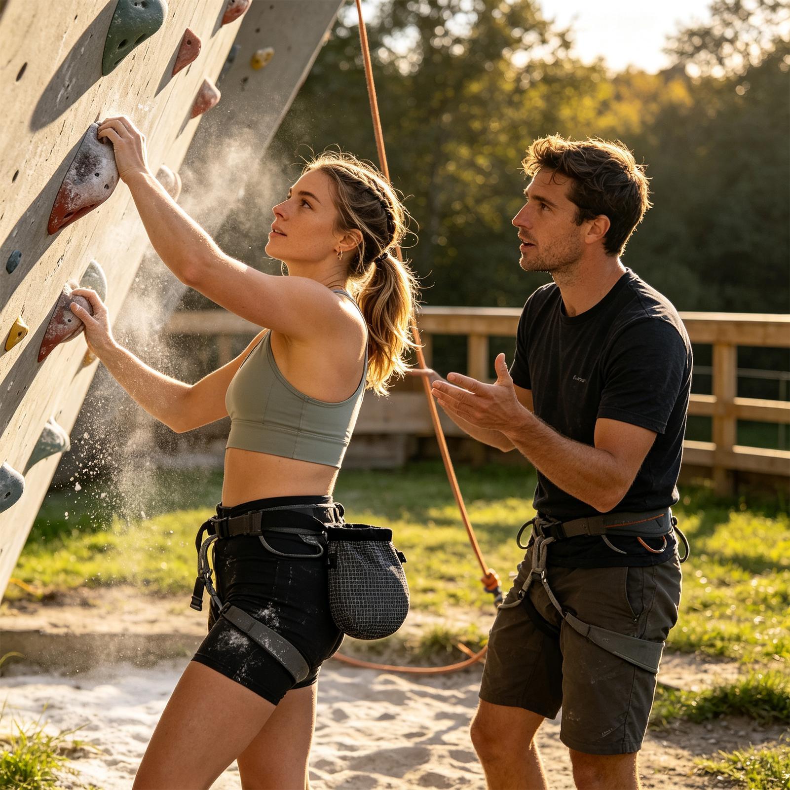 Adjustable Belt Rock Climbing  - Chalk Bag Bouldering 评论和价格