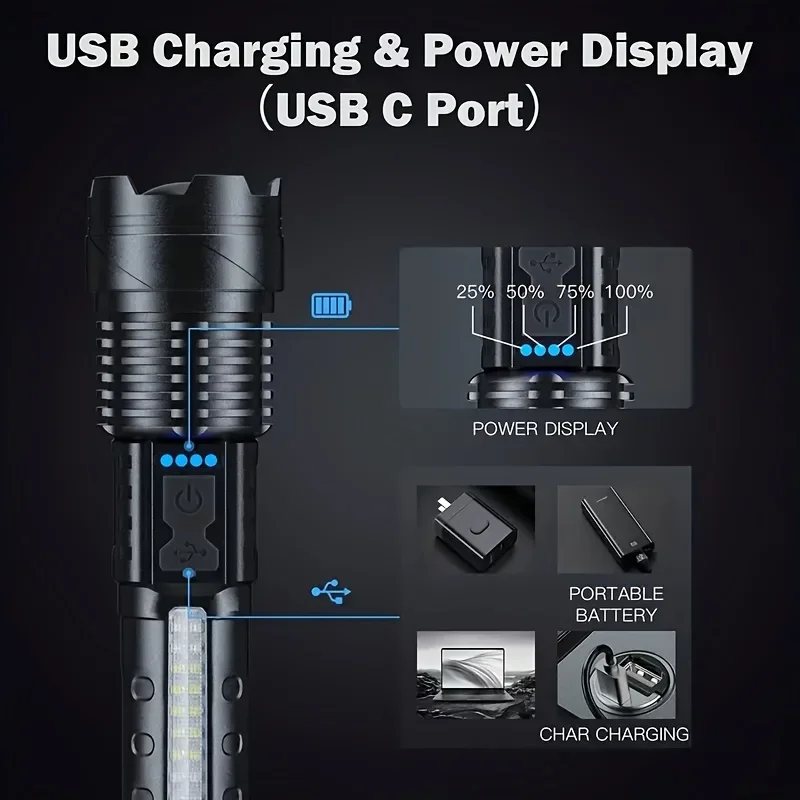 Powerful LED Flashlight Batter - Outdoor Adventure Trips 评论和价格
