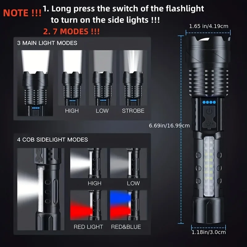 Powerful LED Flashlight Batter - Outdoor Adventure Trips 评论和价格