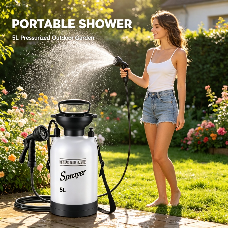 5L Portable Camping Shower Man - Outdoor Adventure Trips 评论和价格