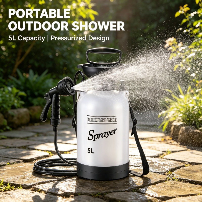 5L Portable Camping Shower Man - Outdoor Adventure Trips 评论和价格