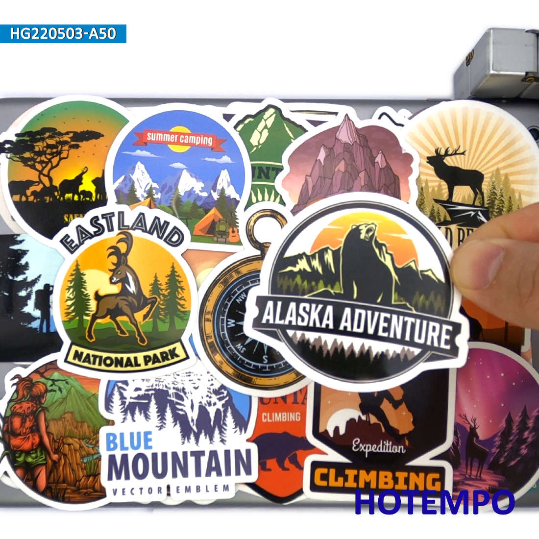 World Travel Stickers Set, Cli - Outdoor Adventure World 评论和价格
